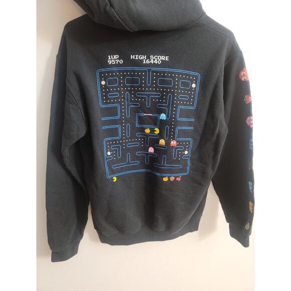 Women’s Pacman Graphic Sweatshirt Hoodie Pocket Size M - Picture 4 of 4